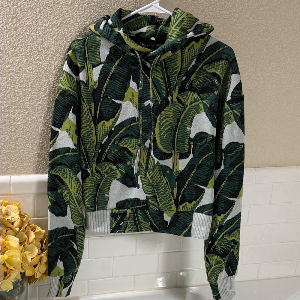 Twenty Montreal Tropical Hooded Sweater . NEW w tags